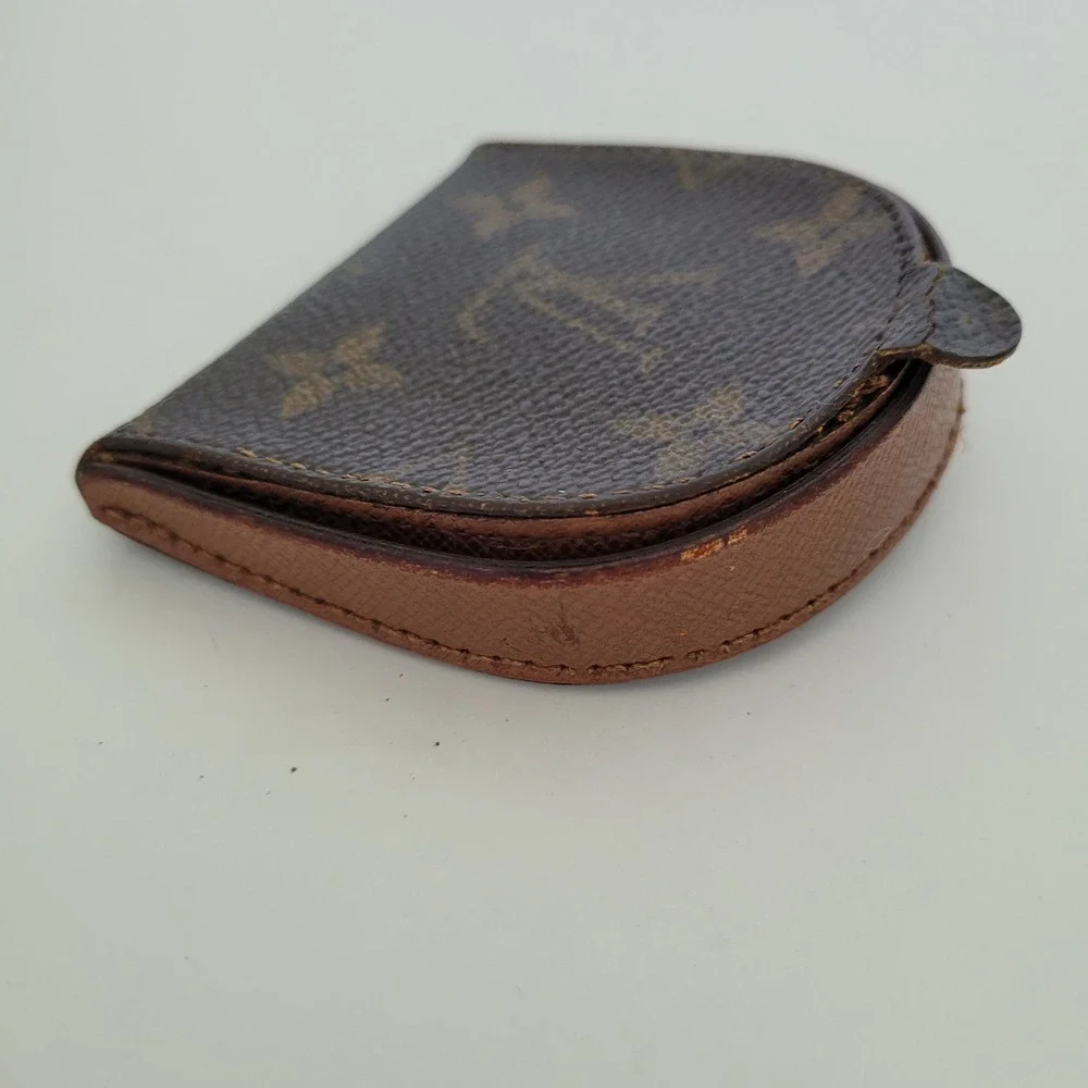 Louis Vuitton Monogram Porte Monnaie Cuvette Coin Purse Brown Wallet M61960